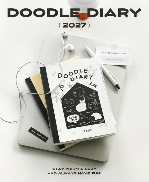 2027 Doodle Weekly Planner [4types]