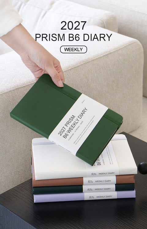 2027 PRISM B6 Weekly Diary [12colors] | Weekly Planner