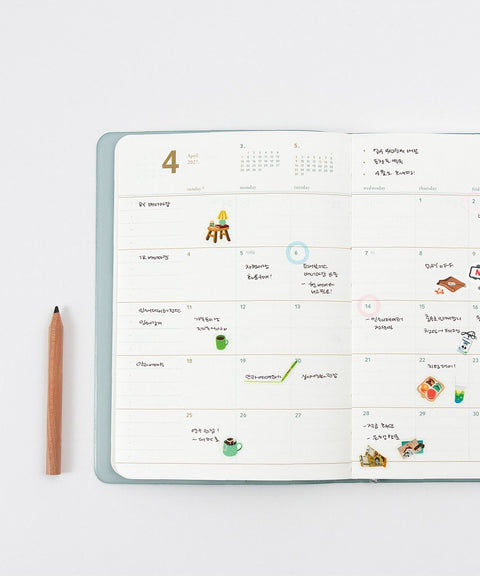 2027 Weekly Planner Small [8colors] | Notable Memory Small Weekly Diary
