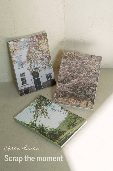 Scrap the Moment Notebook v.Spring Edition [9types] | Grid Line Blank
