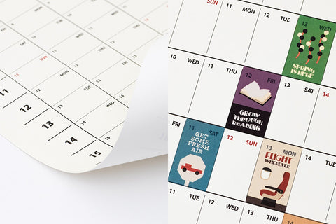 2026 Life&Pieces Yearly Calendar Poster + Point Sticker Set [2types]