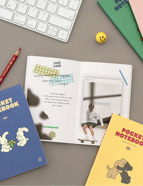 Pocket Notebook v.3 _ Plain [4types] | Blank Notebook