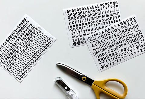 Uncut Deco Seal Sticker [Doodle Number] | 9sheets