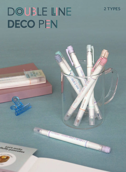 Double Line Deco Pen [2types] | Highlighter