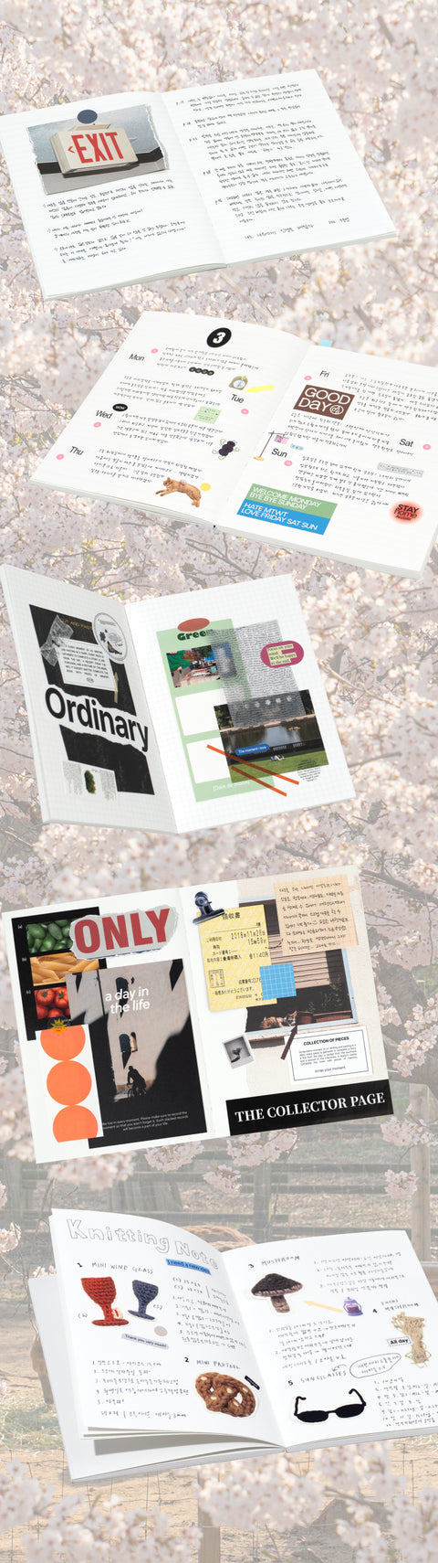 Scrap the Moment Notebook v.Spring Edition [9types] | Grid Line Blank