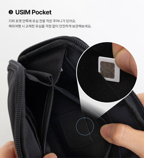 Brunch Brother Black Mogry Passport Pouch