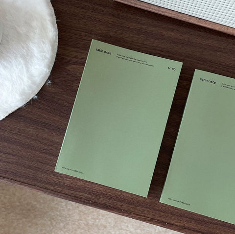A6 Satin Notebook M80 [3colors] | Grid, Blank Notebook