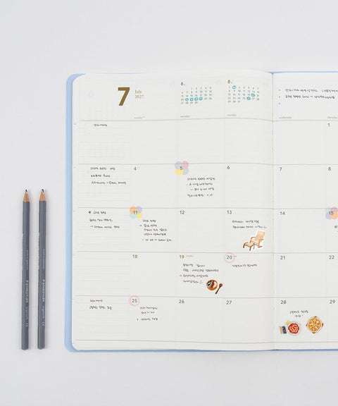 2027 Weekly Planner XL A4 [8colors] | Notable Memory Extra Large Weekly Diary