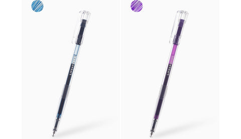 LIFE&PIECES Clear Gel Pen Set 0.38mm _ 14colors Set