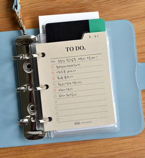 Freestyle Index Pad Mini 3 Holes Inserts [17types] | 3 Ring Diary Inserts