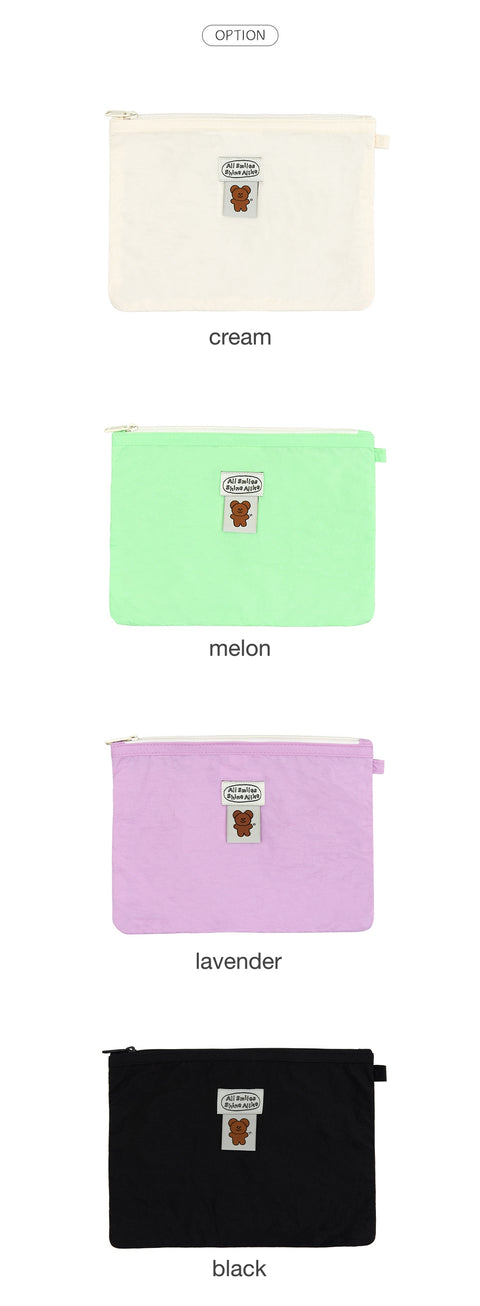 momossi All Smile Square Pouch [4colors] | Daily Pouch