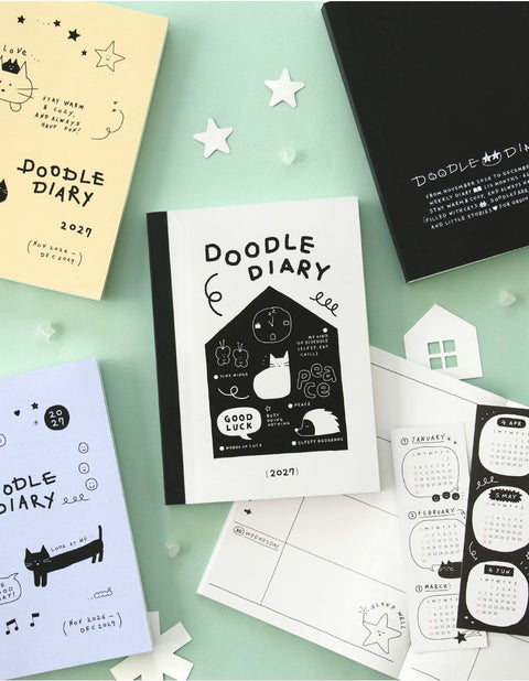 2027 Doodle Weekly Planner [4types]