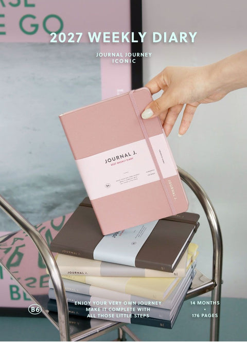 2027 Journal J. Weekly Planner B6 [7colors]