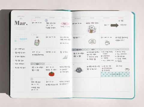 2027 Dot Your Day Diary [5colors] | Weekly Planner