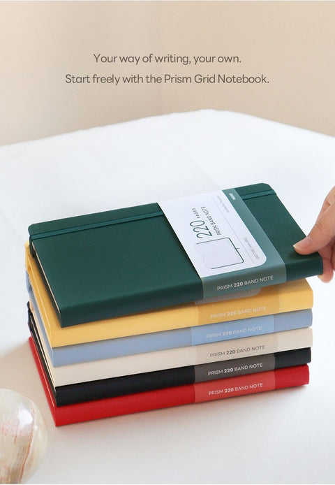 PRISM 220 Grid Band Notebook A5 [6colors]