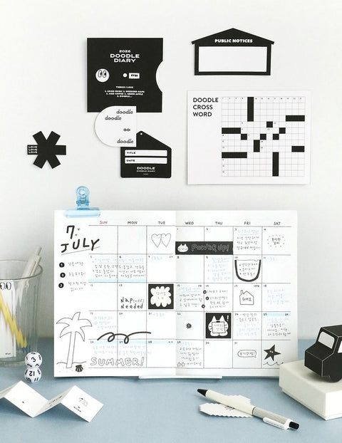 2026 Doodle Weekly Planner [4types]
