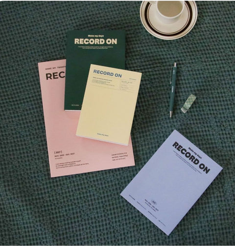 2027 Record On Weekly Planner A5 [4colors]