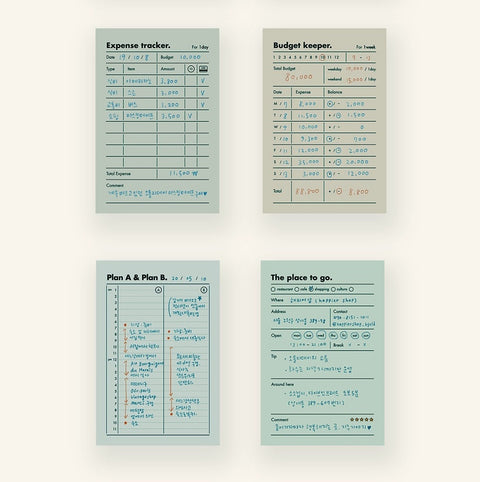 O LD! Happier Memo Pad [12types] | Daily Notepad