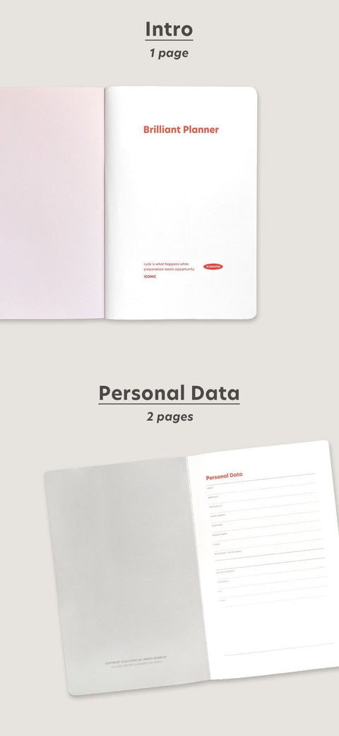 2027 Brilliant Daily Planner [7colors] | Daily Diary