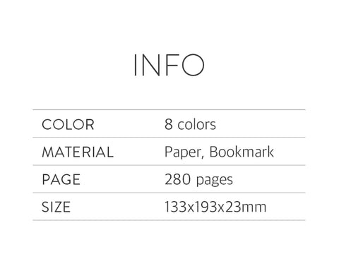 PRISM 280 Grid Notebook B6 [8colors]