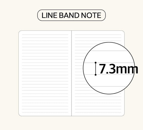 PRISM 220 Line Band Notebook A5 [6colors]