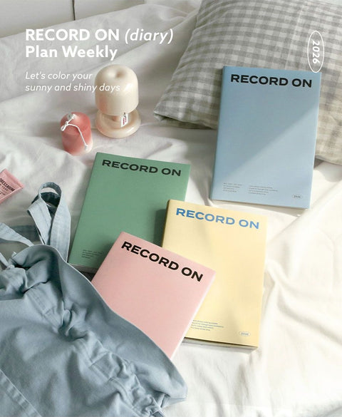 2026 Record On Weekly Planner A5 [4colors]