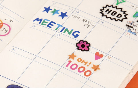 O LD! Alphabet Sticker Pack