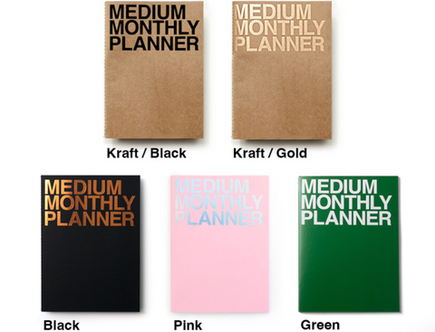 Kraft Monthly Planner [mini, small, medium, large]