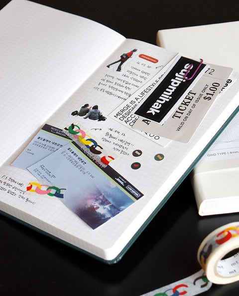 PRISM 220 Grid Band Notebook A5 [6colors]