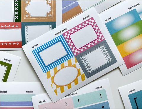 Blank Deco Sticker Pack | 16sheets