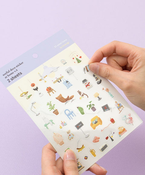 Useful Deco Stickers _ At Home v.4 [3types]
