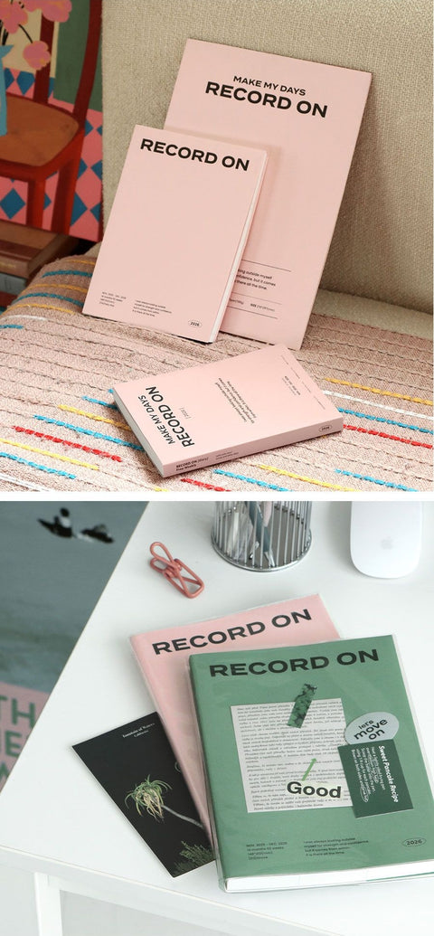 2026 Record On Weekly Planner A5 [4colors]