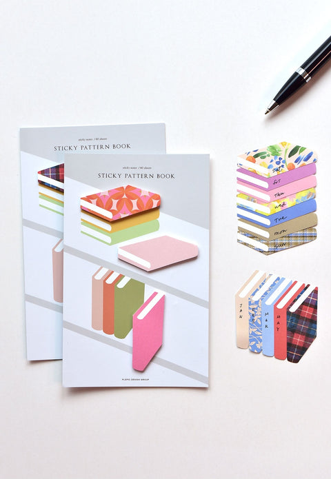 Sticky Pattern Book Notes [12types] | Book Sticky Note