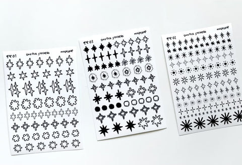 Uncut Deco Seal Sticker [Glitter Shape]