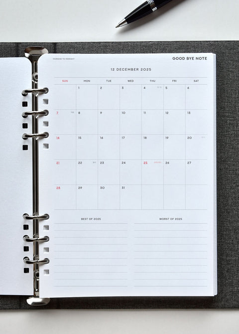 2026 Gentle Weekly Planner Diary A5 [8types] | Time Planner
