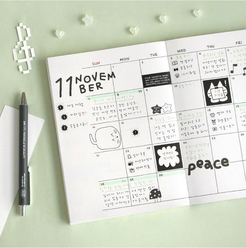 2027 Doodle Weekly Planner [4types]