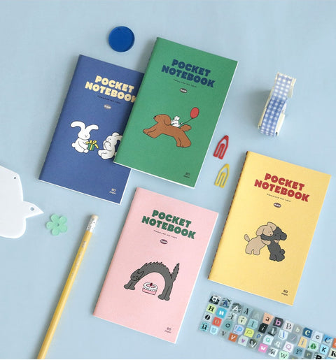 Pocket Notebook v.3 _ Plain [4types] | Blank Notebook