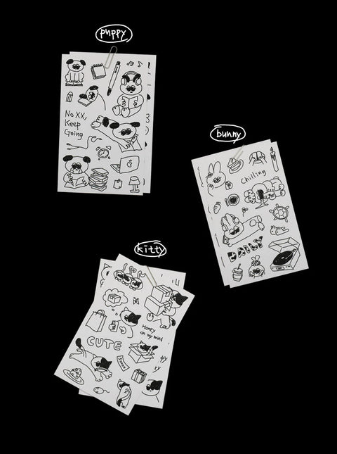 Daily Drawing Sticker ver.1 [3types]