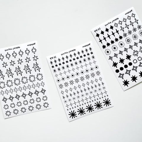 Uncut Deco Seal Sticker [Glitter Shape]