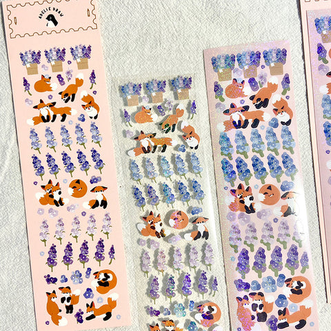 Seal Sticker [Delphinium & Fox]
