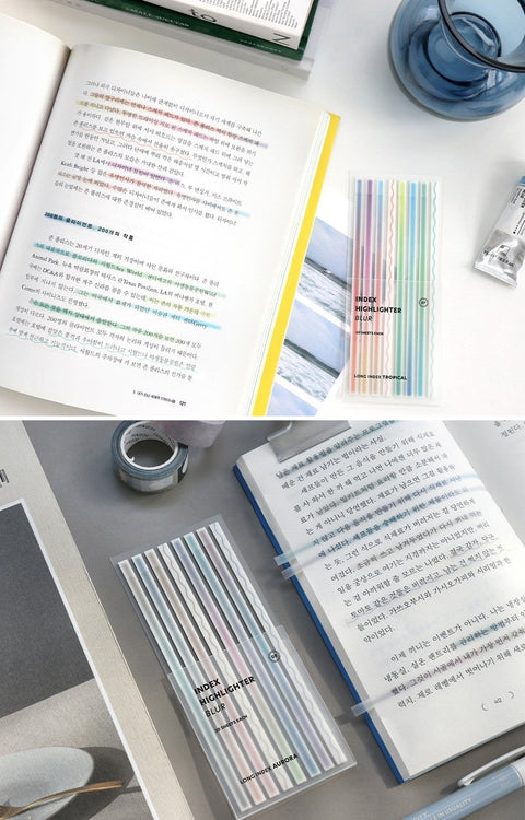 Index Long Highlighter Blur Sticky Notes [2types]