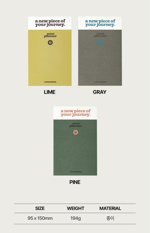 Weekly Planner S v.3 [3colors] | Life&Pieces Your Planner