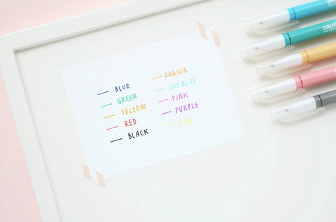 5pcs Twin Deco Pens Set Ver.4 / 10colors Highlighter