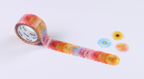 Gerbera Masking Tape | Flower Sticker