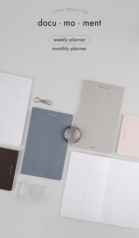 Docu Moment Weekly Planner [2types] | Weekly Diary