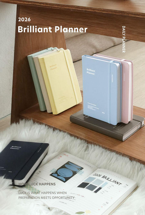 2026 Brilliant Daily Planner [7colors] | Daily Diary