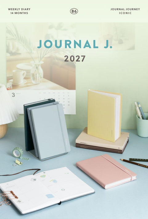 2027 Journal J. Weekly Planner B6 [7colors]