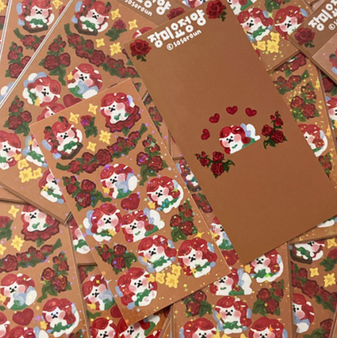 Kitty Planner Sticker [Rose Fairy]