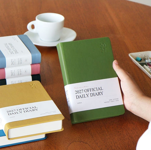 2027 Official Daily Diary Time Planner B6 [6colors] | Daily Diary 2027