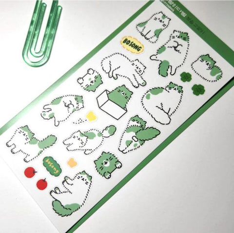 Fluffy Cat Seal Sticker v.1 | Kitty Deco Sticker